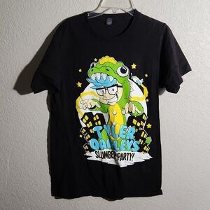 Tulrex Tyler Oakley Sz Small Slumber Party Tour Black T-Shirt Show